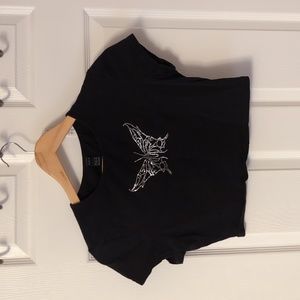 Shein Butterfly Crop top